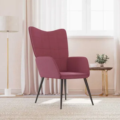 Image de Maison Exclusive - Fauteuil relax tissu bordeaux