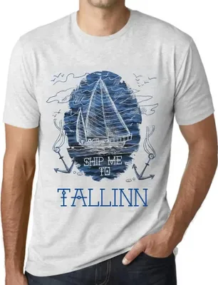 Produktbild von Herren Grafik T-Shirt Schicken Sie mich nach Tallinn – Ship Me To Tallinn – Öko-Verantwortlich Vintage Jahrgang Kurzarm Lustige Druck Geburtstag