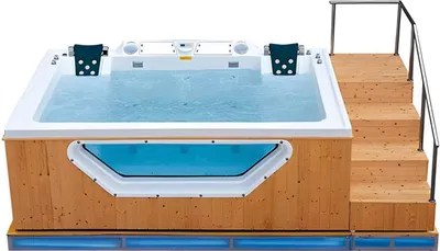 Produktbild von Relaxpool Sprudelbad Spa Whirlpool Hydromassagewanne Massagebad 356x202 cm