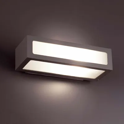 Produktbild von Faro 70887, Wandbeleuchtung für den Außenbereich, Dunkles Grau, Aluminium, IP54, I, E27