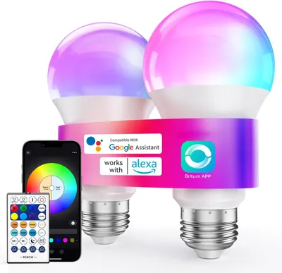 Produktbild von 2pcs Set WIFI Bluetooth Intelligente LED Birne mit Alexa Google Home.