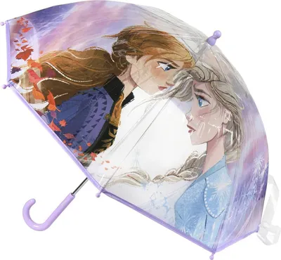 Obrázek produktu pro Dětský průhledný holový deštník Frozen - lila