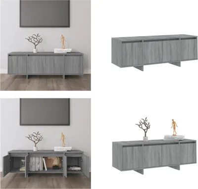 Produktbild von vidaXL TV Schrank Sonoma Eiche Grau 120x30x40,5 cm Holzwerkstoff - TV-Schrank - TV-Schränke - Lowboard - Stereo Schrank