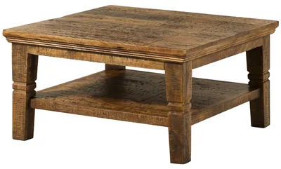 Produktbild von MASSIVMOEBEL24.DE Couchtisch Mango 85x85x45 dunkelbraun geölt RODEZ #122