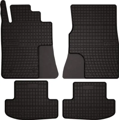 Image de Tapis de sol voiture en caoutchouc pour Ford Mustang MK7 (2023-, coupé) Noir, lot de 4 pièces, fixations