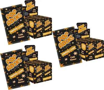 Produktbild von Pop Rocks Cola 50 Stk. im Display knisternde Zuckerware (3er Pack)