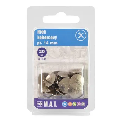 Image de clous pour tapis de 14 mm de diamètre (20 pièces)