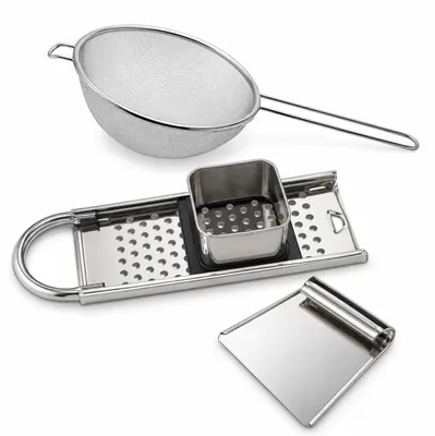 Productafbeelding van Karl Weis Spätzle-set met spätzlemachine, deegschraper en zeef