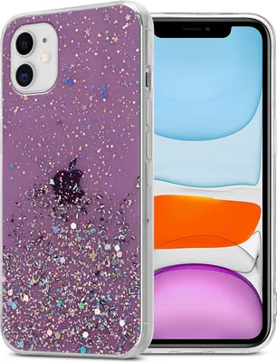 Obrázek produktu pro Cadorabo pouzdro pro Apple iPhone 11 PRO MAX Protective Case in Purple Pouzdro na mobil TPU Glitter Cover Case Glitter