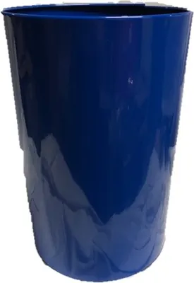Produktbild von Eimer mit 12 Liter Metall Farbe blau Gesamtvolumen + Kunststoffeimer mit Henkel