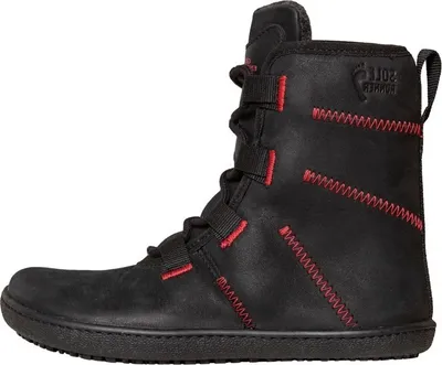 Produktbild von SOLE RUNNER® Kinder Winter Barfußstiefel Amari 3 Black mit warmer Schafwolle,Größe:27,Farbe:Black