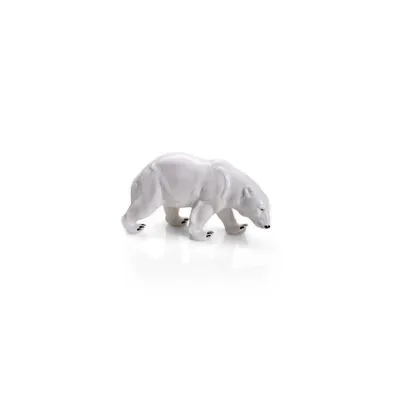 Produktbild von Porzellanfigur Eisbär 16 cm weiß, detailreich, handgefertigt