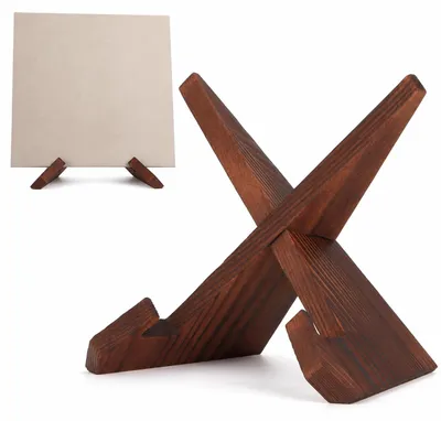Vinyl-Ständer aus Holz – Display für Plattencover, Album oder Buch