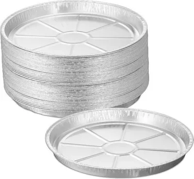 Produktbild von Runde Aluminiumtabletts im Set à 50 Stück