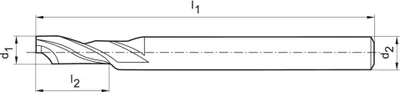 Produktbild von Format Einzahnfräser WN HSCo5 10,0mm