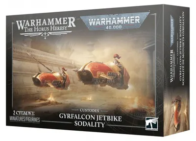 Image de Warhammer Adeptus Custodes Gyrfalcon Jetbike Sodality - 2 figurines