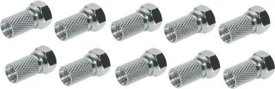 Produktbild von shiverpeaks BS85009-10, F-Typ, F-Typ, Männlich, Edelstahl, 6,7 mm, 10 Stück(e)