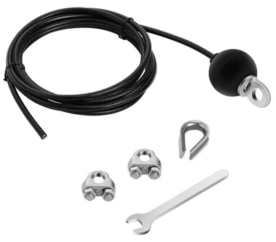 Productafbeelding van Solidchoice - Stalen Kabel van 5 m voor Fitnessapparaten, Gecoate Kabel voor Duurzaamheid