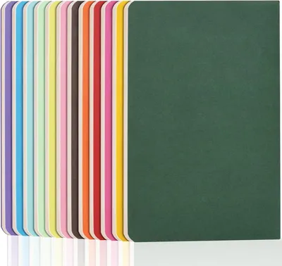 Image de Cahiers A5, quadrillés, lot de 12, 60 pages, différentes couleurs, pour l'école