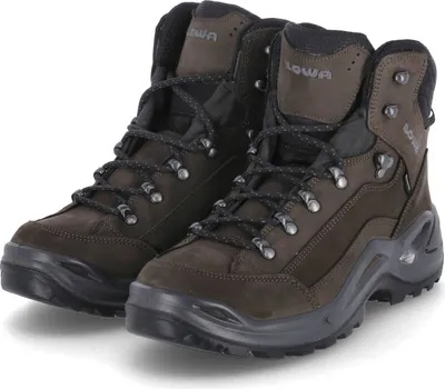Image de Lowa Renegade GTX MID Chaussures de sport pour hommes Bottes de randonnée Chaussures de randonnée Marron Loisirs, Taille:EUR 45 | UK 10.5