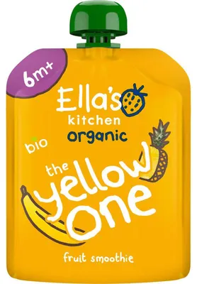 Obrázok produktu pre Ella's Kitchenovocné smoothie žlté 90 ml, 100% detská kaša od 6 mesiacov