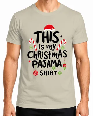 Obrázok produktu pre Toto je moje vianočné pyžamové tričko - Christmas Xmas Christmas Pánske tričko, Nature, XXL