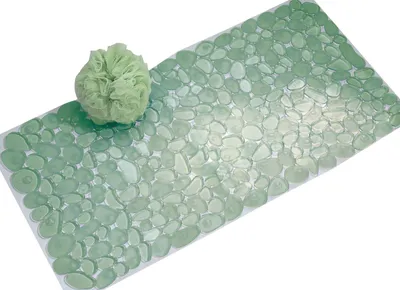 Obrázok produktu pre InterDesign 80012EU, podložka do vaňy Pebblz, zelená