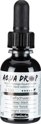 Produktbild von Schmincke Aqua Drop Aquarell Tiefschwarz 30ml 24780034 Airbrush Illustration