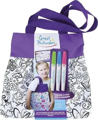 Produktbild von Colour-Me Tasche, lila - Kindertasche zum Anmalen