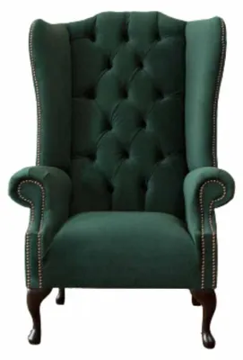Zdjęcie produktu dla Fotele Chesterfield Design Tapicerka Luksusowe kanapy tekstylne Fotele Nowe