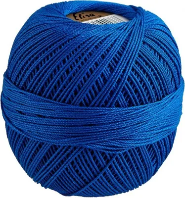 Produktbild von Elisa Häkelgarn,Filethäkelgarn,50g/200m,100% Baumwolle, Stärke 5, für Tischdecken,Vorhänge,NS 1,75-2.0 mm 8533 royal