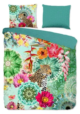 Zdjęcie produktu dla Muller Textiles 30359.99.28, Koc do nakrycia w zestawie, Poszewka na poduszkę dołączona