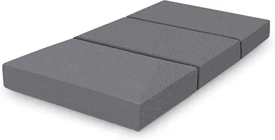 Productafbeelding van Silecomplaza - Opvouwbare gastmatras met traagschuim, 120 x 195 x 10 cm, grijs