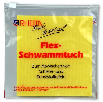 Produktbild von Schwammtuch im Schiebeverschlussbeutel, gelb, aus natürlich Rohstoffen