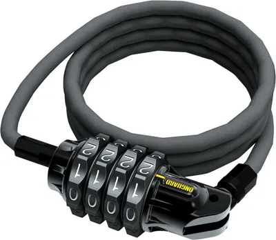 Zdjęcie produktu dla Zamek szyfrowy Onguard Terrier 8061 Combo, długość 120 cm, Ø6 mm, czarny