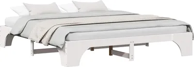 Obrázek produktu pro vidaXL Rám postele bílý 180 x 200 cm z masivního borovicového dřeva