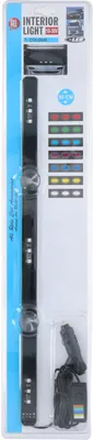Zdjęcie produktu dla Oświetlenie wewnętrzne All Ride 12/24V LED do samochodów osobowych i ciężarowych - nastrojowe światło w 7 kolorach - akcesoria samochodowe - 50cm