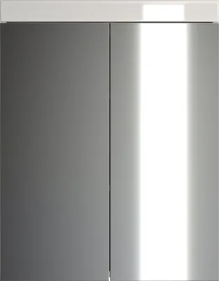 Produktbild von trendteam Bad Spiegelschrank Amanda Weiß Melamin/Weiß Hochglanz Tiefzieh 60 x 77 x 17 cm