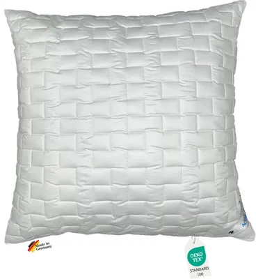 Produktbild von Traumina Active fresh Funktions-Faserkissen 80x80cm, kühl, rückenschonend, 100% Baumwolle, mit Reißverschluss