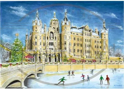Immagine prodotto di Calendario dell'Avvento del Castello di Schwerin con motivi artistici