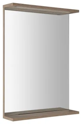 Produktbild von Aqualine KORIN STRIP Spiegel mit LED Beleuchtung 50x70x12cm, Platineiche
