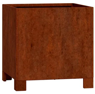 Produktbild von vidaXL Pflanzkübel mit Beinen Rostig 30x30x30 cm Cortenstahl