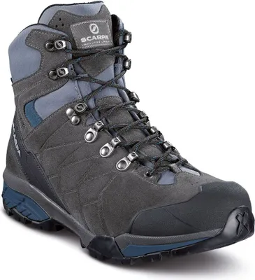 Herren-Wanderschuh "Zg Trek Gtx" von Scarpa in Grau mit Schnürung und griffiger Sohle.