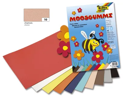 Produktbild von Moosgummi - 29 x 40 cm, chamois, 5 St.