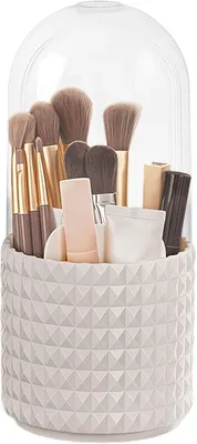 Productafbeelding van Make-up organizer, 360° draaibaar, 11x23 cm, transparant, voor cosmetica