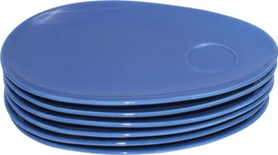 Produktbild von Frühstücksteller mit Vertiefung blau Set