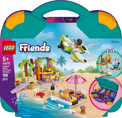 Immagine prodotto di LEGO Friends Valigia Creativa da Spiaggia e Viaggio 42672 188 Pezzi 5+ Anni