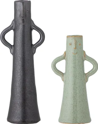 Produktbild von Rhett Vase, Grün, Steingut