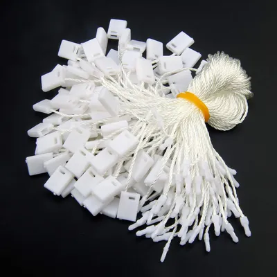 Image de 1000 étiquettes avec cordon en nylon - Pour vêtements et bagages