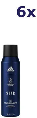 Produktbild von 6x Adidas deodorant UEFA STAR Champions League Star 150ml